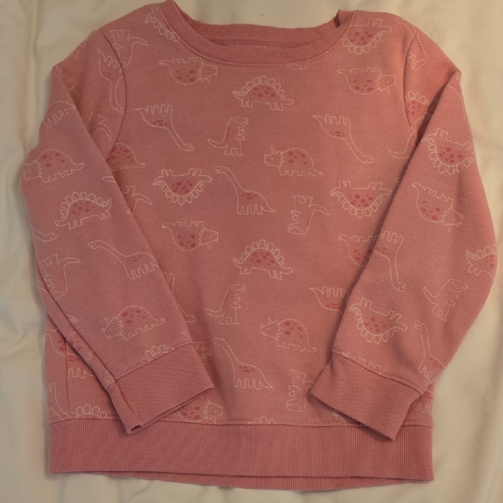Cat & Jack Pink Dino Print Sweatshirt